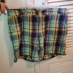 Lane Bryant women's plaid shorts size 18